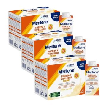 Meritene Fuerza Y Vitalidad Drink Vainilla Pack 3 x 6 x 180 ml