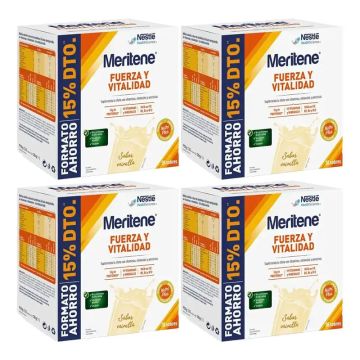 Meritene Fuerza Y Vitalidad Vainilla Formato Ahorro Pack 4 x 30 sobres