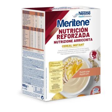 Meritene Cereal Instant Crema Multifrutas, 2 x 300 gr
