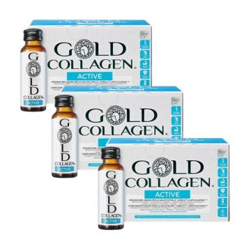 Minerva Gold Collagen Active Pack 3 x 10 x 50 ml