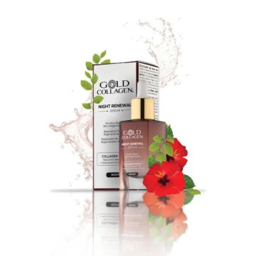 Minerva Gold Collagen Sérum Night Renewal, 30 ml