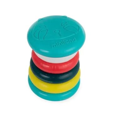 Miniland Rodillo De Anillos Apilables Sensorial Para Bebés