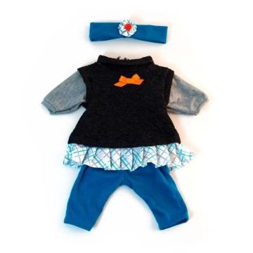 Miniland Ropa Conjunto Entretiempo Gris Para Muñeco 38 Cm