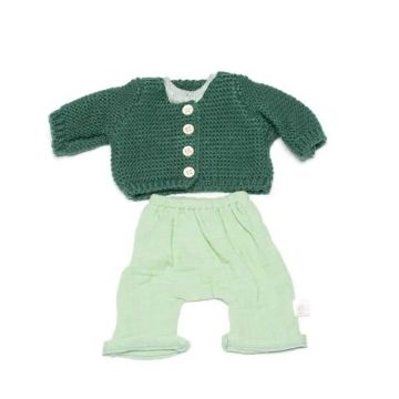 Miniland Ropa Conjunto Forest Greeen Para Muñeco 38 Cm