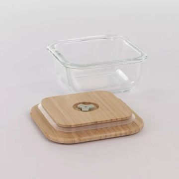 Miniland Set 2 Herméticos De Vidrio Ecosquare Frog 210Ml