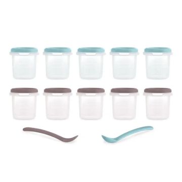 Miniland Set De 10 Contenedores Herméticos Terra 200Ml