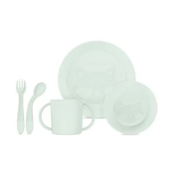 Miniland Set Vajilla Infantil Redonda Meal Mint