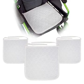 Mobiclinic Pack De 3 Empapadores Reutilizables Para Silla De Ruedas 40 X 38 Cm