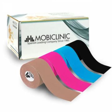 Mobiclinic Pack De 4 Kinesiotape Impermeable Venda Neuromuscular 5Mx5Cm