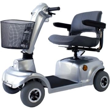 Mobiclinic Scooter Eléctrico Con Asiento Giratorio y Plegable Gris