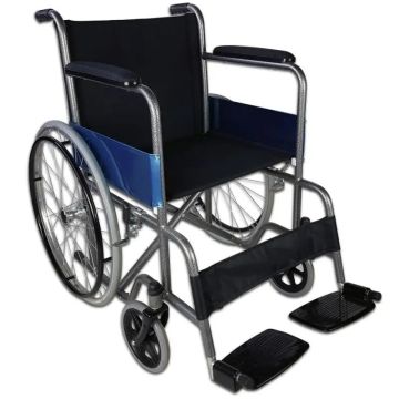 Mobiclinic Silla De Ruedas Plegable Alcázar Ligera Asiento 46cm Con Frenos YReposabrazos Reposapiés Abatibles