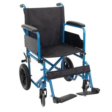 Mobiclinic Silla De Ruedas Plegables Con Ruedas Pequeñas Traseras ExtraíblesAzul