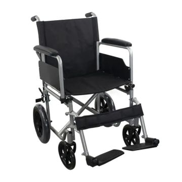 Mobiclinic Silla De Ruedas Plegables Con Ruedas Pequeñas Traseras ExtraíblesGris