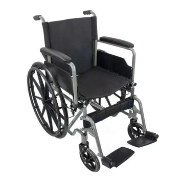 Mobiclinic Silla De Ruedas Plegables Con Ruedas Traseras Extraíbles Gris