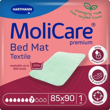 Molicare Empapador Textil Lavable Premium 7 Gotas 85X90Cm , 1 unidad