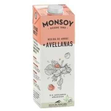 Monsoy Bebida Vegetal De Arroz Con Avellanas 1Lt.