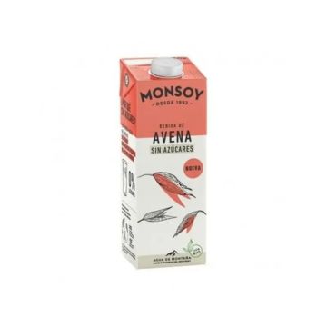 Monsoy Bebida Vegetal De Avena 0% Azucar 1Lt 6Uds. Bio