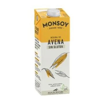 Monsoy Bebida Vegetal De Avena Sin Gluten 1Lt 1 Uds. Bio