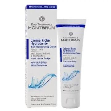 Montbrun Crema Hidratante Rica Con Agua Termal 50Ml. Bio