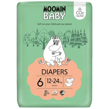 Moomin Baby Pañales Talla 6 , 34 unidades