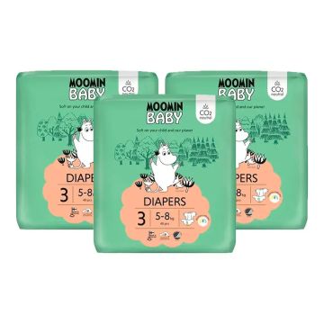 Moomin Baby Pañales Talla 3 , 3 x 48 unidades