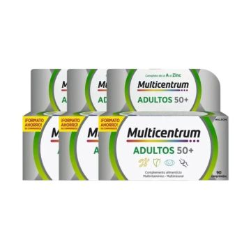 Multicentrum Adultos 50+ Complemento Alimenticio Multivitamínico Para Adultos50+ Pack 3 x 90 Comprimidos