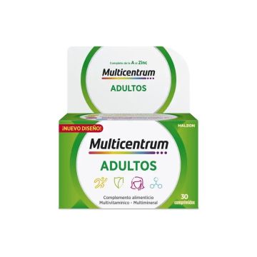 Multicentrum Complemento Alimenticio multivitamínico para adultos, 30comprimidos