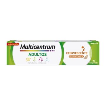 Multicentrum Efervescente Complemento Alimenticio multivitamínico para adultos,20 comprimidos