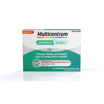 Multicentrum Energía Doble Complemento Alimenticio Multivitamínico, 20comprimidos