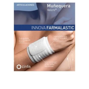 Farmalastic Muñequera Velcro, Talla Pequeña Blanca