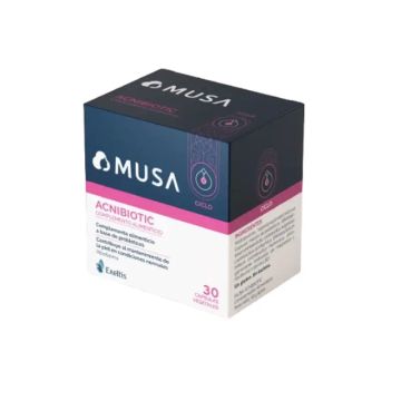 Musa Acnibiotic Complemento Alimenticio Con Probióticos Y Riboflavina Para ElAcné , 30 cápsulas