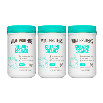 Vital Proteins Triplo Crema En Polvo de Colágeno Sabor Coco, 3x 293 gr