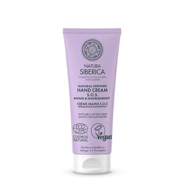Natura Siberica Crema De Manos Sos Reparación Y Nutrición, 75 Ml