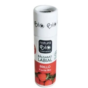 Naturabio Cosmetics Balsamo Labial Brillo Karite-Fresa 9,5Gr.