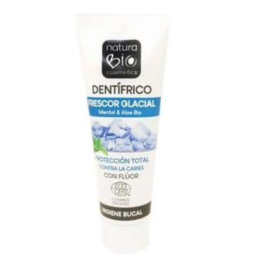 Naturabio Cosmetics Dentifrico Frescor Glacial Con Fluor Mentol 75Ml.