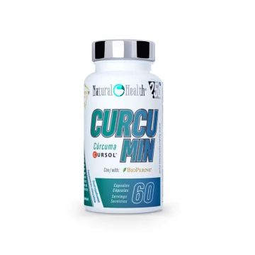 Natural Health Curcumin Cursol + Bioperine Antiinflamatorio 60 cápsulas