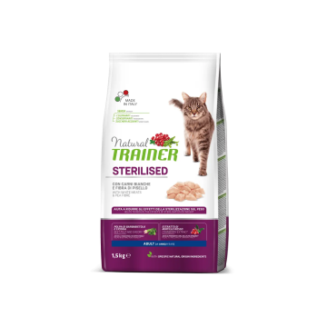 Natural T.Feline Adul Esterilizado Carne Blanca 1,5Kg, pienso para gatos