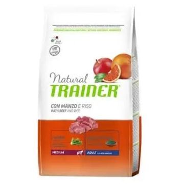 Natural Trainer Canine Adult Medium Buey 12Kg, pienso para perros