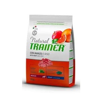 Natural Trainer Canine Adult Medium Buey 3Kg, pienso para perros