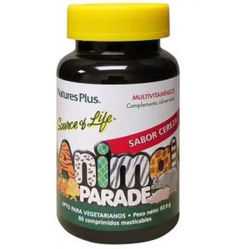 Natures Plus Animal Parade Multiv. Cereza 60 Animales Mast.