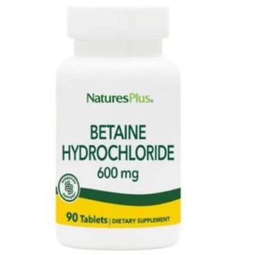Natures Plus Betaina Hcl 600Mg. 90Comp.