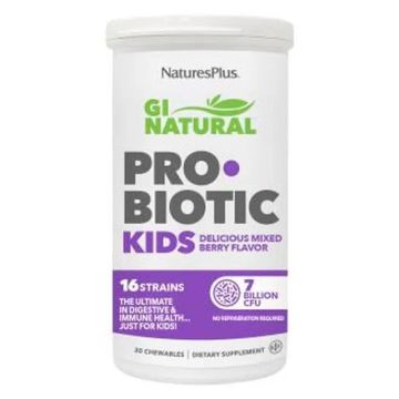 Natures Plus Gi Natural Probiotic Kids 30Comp. Mast.