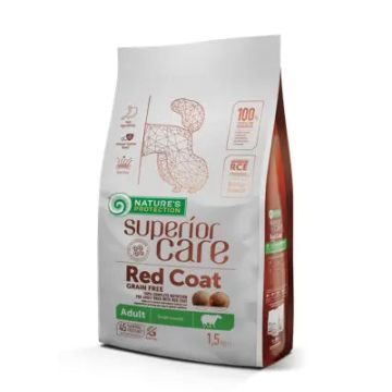 Natures Protection Superior Care Red Coat Pienso Grain Free Para Perros AdultosPequeños De Cordero 1,5Kg
