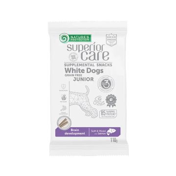 Natures Protection Superior Care White Dogs Snack Grain Free Para Cachorros DeSalmón 110Gr