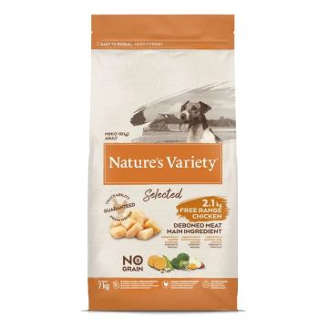 Nature'S Variety Canine Selected Adult Mini Pollo Campero, 7 kg, pienso paraperros