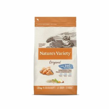 Nature'S Variety Feline Adult Original Esterilizado Salmon 1,25Kg, pienso paragatos