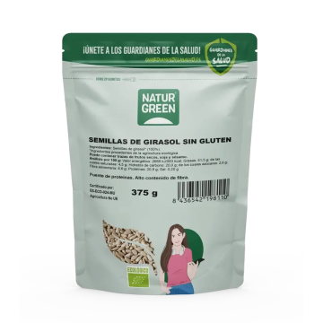 NaturGreen Semillas de Girasol Bio, 375 g