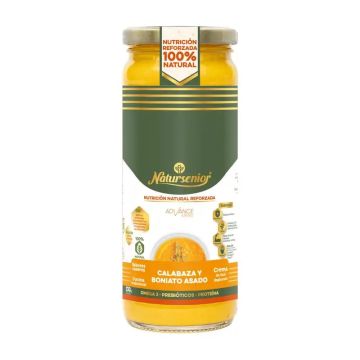 Natursenior Crema De Verduras Adultos Calabaza Y Boniato Asado Con Omega 3 Dha,Prebióticos Y Proteínas. , 255 gr