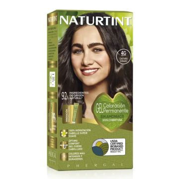 Naturtint Coloración Permanente Tinte Sin Amoníaco 4G - Castaño Dorado