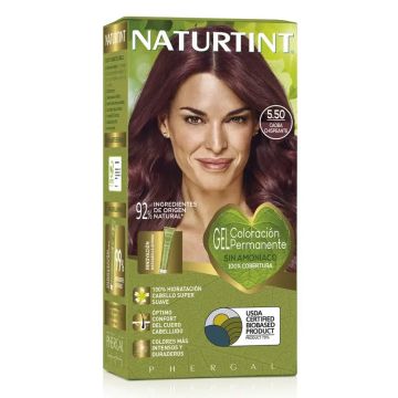 Naturtint Coloración Permanente Tinte Sin Amoníaco 5.50 - Caoba Chispeante